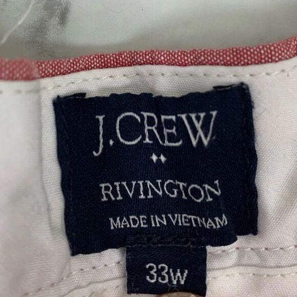 J. Crew Rivington Pink Shorts size 33 Waist 100% Cotton - Picture 2 of 5
